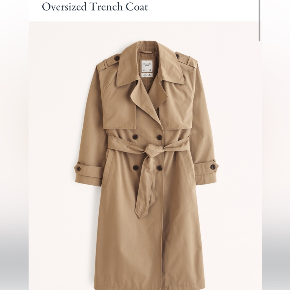 Abercrombie oversized trench coat